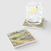 Vincent van Gogh - Garden in Arles Stenen Onderzetter (Zijkant)