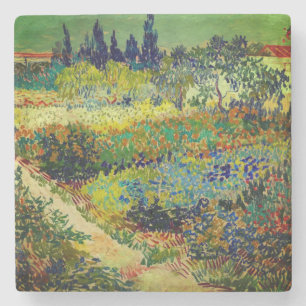 Vincent Van Gogh Garden in Arles Stenen Onderzetter