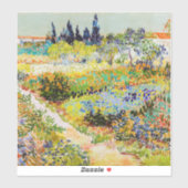 Vincent van Gogh - Garden in Arles Sticker (Vel)