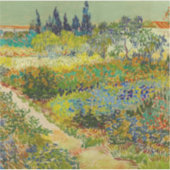 Vincent Van Gogh Garden in Arles Sticker (Voorkant)