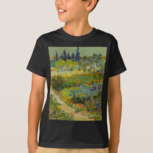 Vincent Van Gogh Garden in Arles T-shirt (Voorkant)