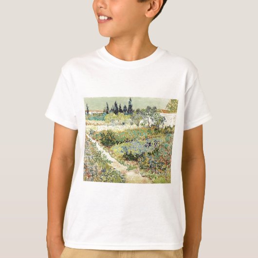 Vincent Van Gogh Garden in Arles T-shirt (Voorkant)