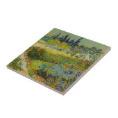 Vincent Van Gogh Garden in Arles Tegeltje (Zijkant)