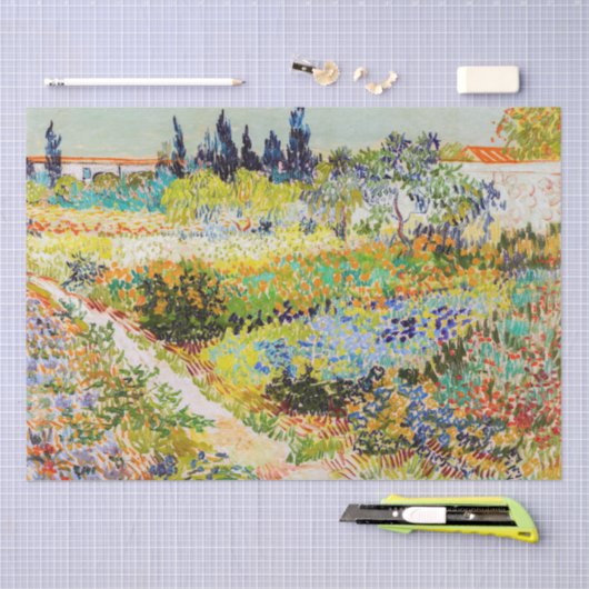 Vincent van Gogh - Garden in Arles Tissuepapier (Craft)