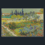 Vincent Van Gogh Garden in Arles Tissuepapier<br><div class="desc">Weefselpapier met het olieverfschilderij Tuin van Vincent van Gogh in Arles (1888). Een prachtig gekleurde tuin van rijke blues,  groen en rood is afgebeeld in Arles,  Frankrijk. Het perfecte cadeau voor liefhebbers van het post-impressionisme en Nederlandse kunstverzamelaars!</div>
