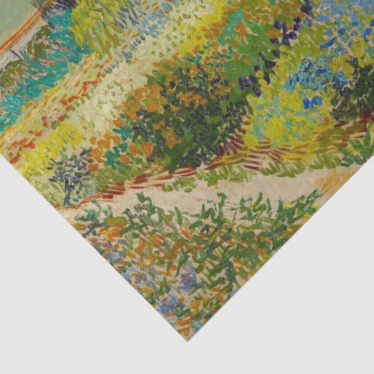 Vincent Van Gogh Garden in Arles Tissuepapier (Detail)