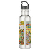 Vincent van Gogh - Garden in Arles Waterfles (Achterkant)