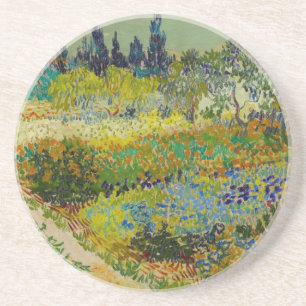 Vincent Van Gogh Garden in Arles Zandsteen Onderzetter