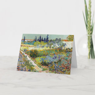 Vincent van Gogh Garden in het Briefkaart van Arle