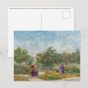 Vincent van Gogh - Garden in Montmarte met Lovers Briefkaart