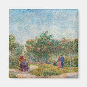 Vincent van Gogh - Garden in Montmarte met Lovers Magneet