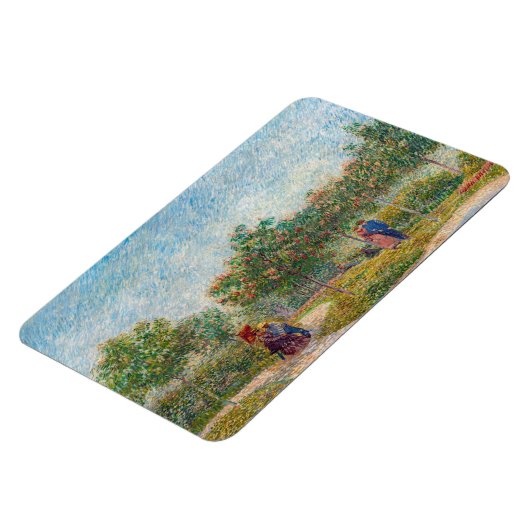 Vincent van Gogh - Garden in Montmarte met Lovers Magneet (Linkerzijde)
