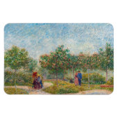 Vincent van Gogh - Garden in Montmarte met Lovers Magneet (Horizontaal)