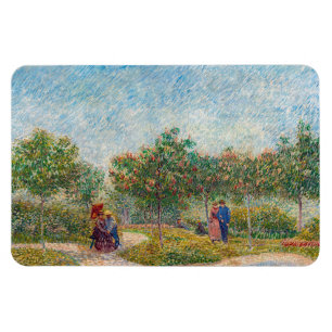 Vincent van Gogh - Garden in Montmarte met Lovers Magneet