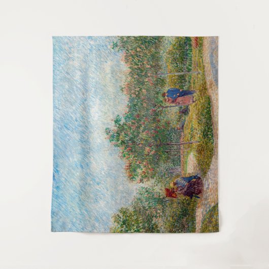 Vincent van Gogh - Garden in Montmarte met Lovers Wandkleed (Voorkant)