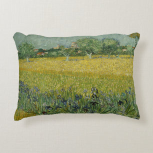 Vincent van Gogh - Gebied met bloemen nabij Arles Accent Kussen