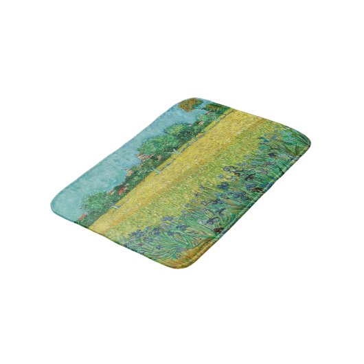 Vincent van Gogh - Gebied met Irises bij Arles Badmat (Gekanteld)