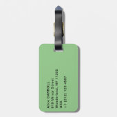 Vincent van Gogh - Gebied met Irises bij Arles Bagagelabel (Achterkant verticaal)