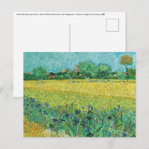 Vincent van Gogh - Gebied met Irises bij Arles Briefkaart