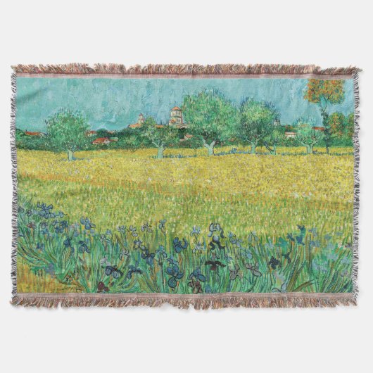 Vincent van Gogh - Gebied met Irises bij Arles Deken (Voorkant)
