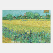Vincent van Gogh - Gebied met Irises bij Arles Inpakpapier Vel (Voorkant)
