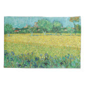 Vincent van Gogh - Gebied met Irises bij Arles Kussensloop (Achterkant)