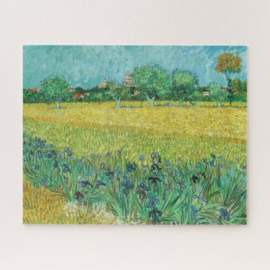 Vincent van Gogh - Gebied met Irises bij Arles Legpuzzel (Horizontaal)