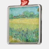 Vincent van Gogh - Gebied met Irises bij Arles Metalen Ornament (Links)