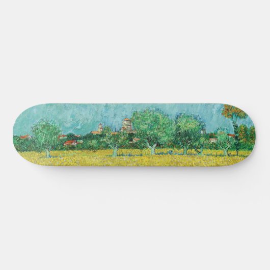 Vincent van Gogh - Gebied met Irises bij Arles Persoonlijk Skateboard (Horizontaal)
