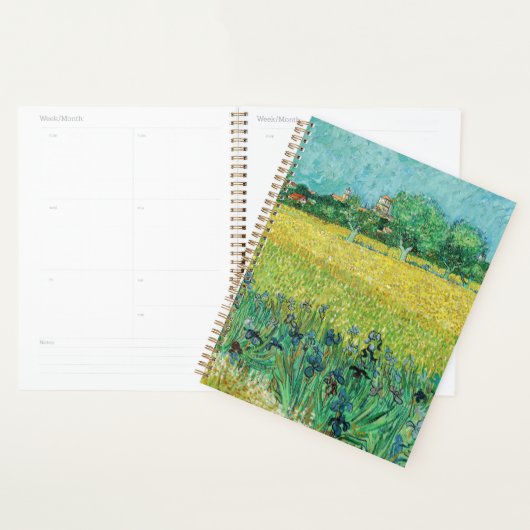 Vincent van Gogh - Gebied met Irises bij Arles Planner (Display)
