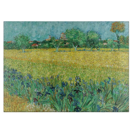 Vincent van Gogh - Gebied met Irises bij Arles Snijplank (Voorkant)