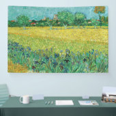 Vincent van Gogh - Gebied met Irises bij Arles Spandoek (Beurs)