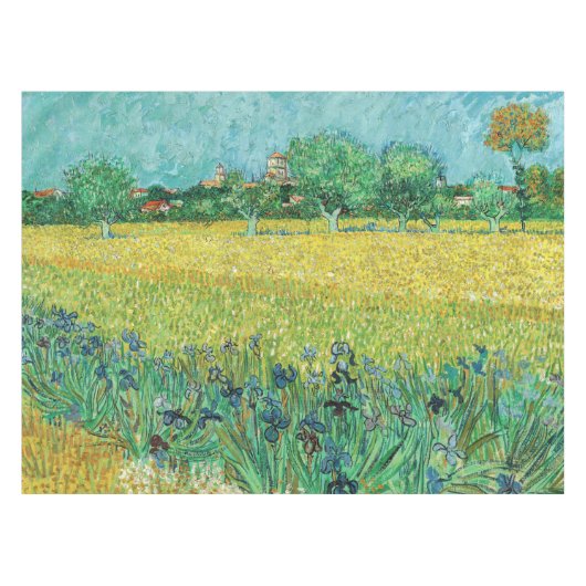 Vincent van Gogh - Gebied met Irises bij Arles Tafelkleed (Voorkant (Horizontaal))