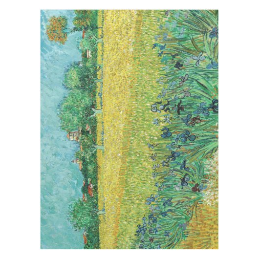 Vincent van Gogh - Gebied met Irises bij Arles Tafelkleed (Voorkant)
