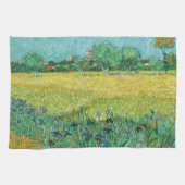 Vincent van Gogh - Gebied met Irises bij Arles Theedoek (Horizontaal)