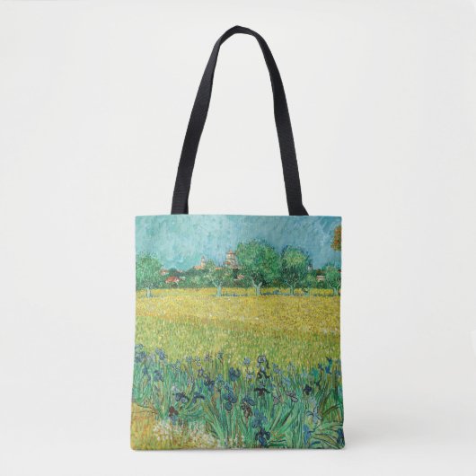 Vincent van Gogh - Gebied met Irises bij Arles Tote Bag (Voorkant)