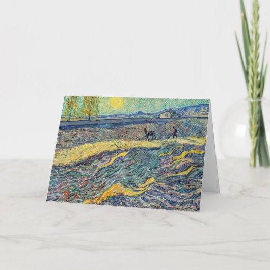 Vincent van Gogh - Gebied met ploegende boeren Kaart (Voorkant)