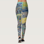 Vincent van Gogh - Gebied met ploegende boeren Leggings (Achterkant)