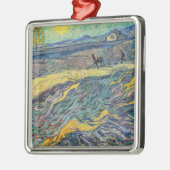 Vincent van Gogh - Gebied met ploegende boeren Metalen Ornament (Links)