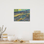Vincent van Gogh - Gebied met ploegende boeren Poster (Keuken)