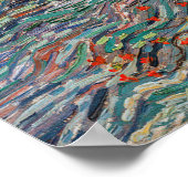 Vincent van Gogh - Gebied met ploegende boeren Poster (Hoek)