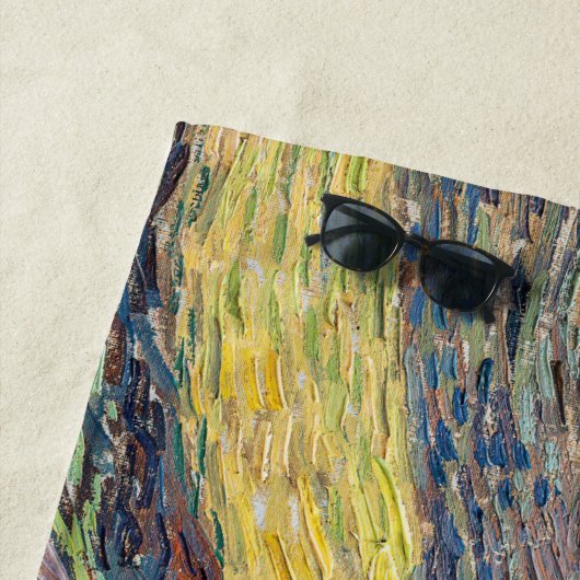 Vincent van Gogh - Gebied met ploegende boeren Strandlaken (In situ)