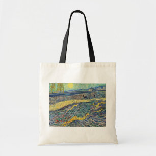 Vincent van Gogh - Gebied met ploegende boeren Tote Bag