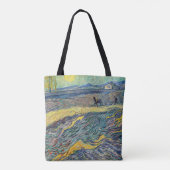 Vincent van Gogh - Gebied met ploegende boeren Tote Bag (Achterkant)