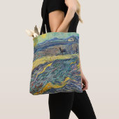 Vincent van Gogh - Gebied met ploegende boeren Tote Bag (Dichtbij)
