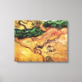 Vincent Van Gogh - Gebied met twee konijnen - fijn Canvas Afdruk (Voorkant)