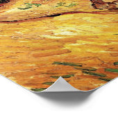 Vincent Van Gogh - Gebied met twee konijnen - fijn Poster (Hoek)