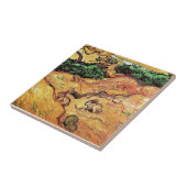 Vincent Van Gogh - Gebied met twee konijnen - fijn Tegeltje (Zijkant)