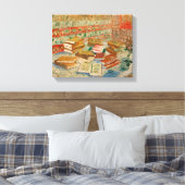 Vincent van Gogh | Gele boeken, 1887 Canvas Afdruk (Insitu (Slaapkamer))