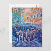 Vincent Van Gogh - Gevangenen lopen de ronde af Briefkaart (Voorkant / Achterkant)